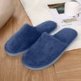 thumbnail image 6 of Unisex Fuzzy Fluffy Slippers for Women & Men - Cozy Memory Foam, Anti-Skid Comfort for Couples at Home, 6 of 7
