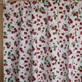 thumbnail image 2 of Cotton Curtain Fruits Print 58 Inch Wide Allover Cherries White, 2 of 3