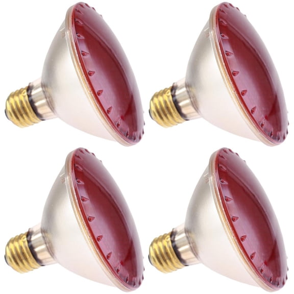 Industrial Performance 75PAR30/H/A 130V, 75 Watt, PAR30, Medium Screw (E26) Base Amber Light Bulb (4 Bulbs)