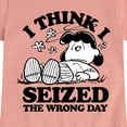 thumbnail image 3 of Peanuts - Lucy I Seized The Wrong Day - Toddler & Youth Girls Short Sleeve Graphic T-Shirt, 3 of 6