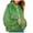 Green, variant on Lindreshi Shackets for Women with Pockets Women'S Fashion Solid Color Faux Casual Hooded Coat Coat