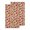 Brown, variant on PurpleEssences Kitchen Towels, Pack of 2, 15 x 25 Inch, 100% Cotton, For Fall Kitchen Décor - Autumn Leaves