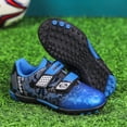 thumbnail image 4 of Soccer Cleats Outdoor Kids Atheletic Turf Football Shoes Toddlers Boys Girls Blue/Black, 4 of 6
