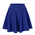 thumbnail image 5 of RUTAYY Women Fashion Casual Mini Solid Color Half Skirt Glare Sun Skirt Pleated Skirt Flowy Swing Pleated Beach Skirts, 5 of 8