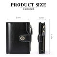 thumbnail image 6 of FALAN MULE Small Wallet for Women Leather Bifold Compact Small Womens Wallet with RFID Blocking, 6 of 8