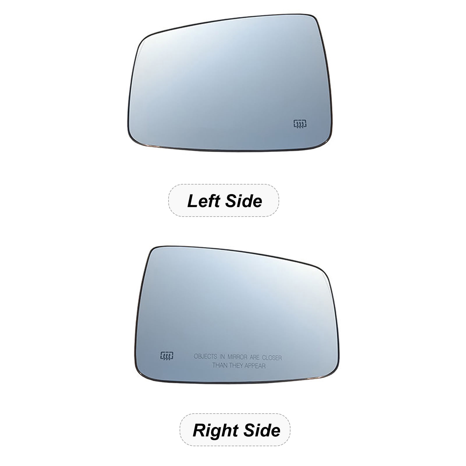 Right Passenger Side Exterior Mirror Glass Power Heated for Dodge Ram 1500 2500