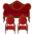 thumbnail image 1 of MasteelfCA 3pcs Doll House Mini Furniture Model Simulation Mini Couch Doll House Living Room Layout Sofa Model, 1 of 6