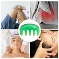 thumbnail image 4 of Unique Bargains 1 Pc Five Tooth Head Massage Comb for Home Green Resin, 4 of 5