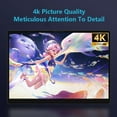 thumbnail image 4 of 15.6 Inch 4K Portable Monitor for PS5/XBOX/Switch 60Hz Mini Monitor Laptop HD Display Computer Gaming External Second Screen, 4 of 6