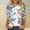 Multicolor#13, variant on GaThRRgYP Women's Fall Winter Sweatshirts Crew Neck,Women's New Crew-neck 3/4 Sleeve Floral Print Casual Fashion Top Multicolor S