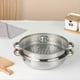 thumbnail image 3 of Stainless Steel Steamer Pot For Cooking 2-tier Steaming Pot With Ear For Dumplings Vegetables Dishes, 3 of 4
