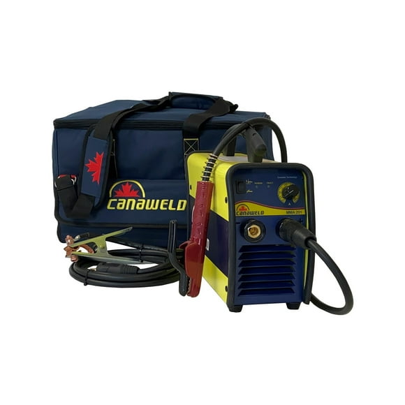 CANAWELD Arc Welding Stick Welder MMA 201 MADE IN CANADA 200 Amp Stick Welder TIG Welder (Lift) Weld up to Electrode #4 IGBT Inverter Lightweight 220V(150 A @%100 Duty Cycle) Generator Compatible