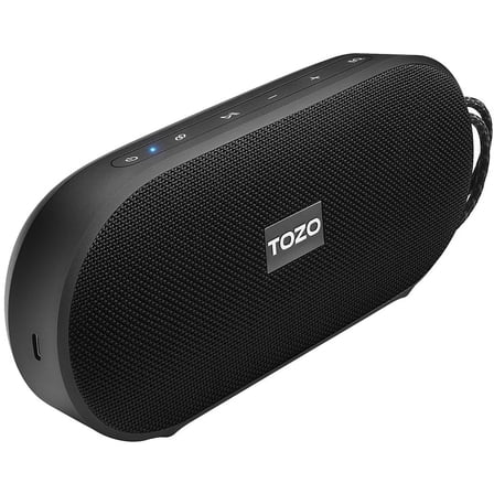 TOZO PA1 Portable Bluetooth Speaker IPX7 Waterproof Wireless Speaker with 20W Loud Sound,Stereo Deep Bass,25Hrs Play,Dual Pairing,App EQ Control,Call Function for Home/Outdoor/Beach/Travel/Party/Gift