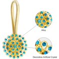 thumbnail image 3 of Crystal Curtain Tiebacks, 2 Pack Star Style Curtain Holdbacks Diamond Clips with Stretchy Wire Rope for Home Office Decoration, 3 of 7
