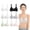 A, variant on Girls' Training Bras Thin Nylon Breathable Lightly Padded No Wire Bras for KidsAdjustable AB-Cup