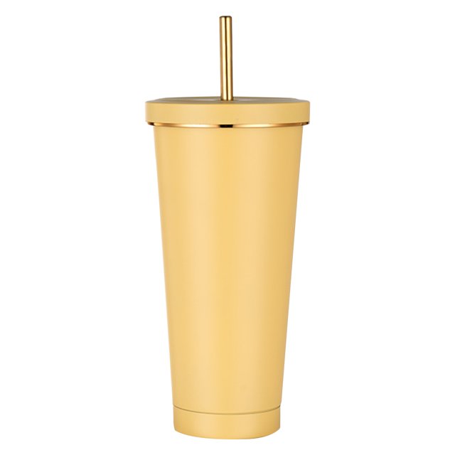 Copa de vacío Taza de agua para coche de 750ml hervidor deportivo de paja a prueba de fugas regalos de Navidad para hacer ejercicio al aire libre JShteea El nuevo