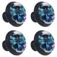 thumbnail image 2 of 4 Pcs Dragonfly Knobs for Kitchen Cabinet Cupboard Dresser Bookcase Drawer Pulls Handles Round Home Decor, 2 of 8