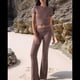 thumbnail image 5 of Pantalón de Traje de Corta Ajustado de Color Liso, Talla Café, Talla XS, 5 of 10