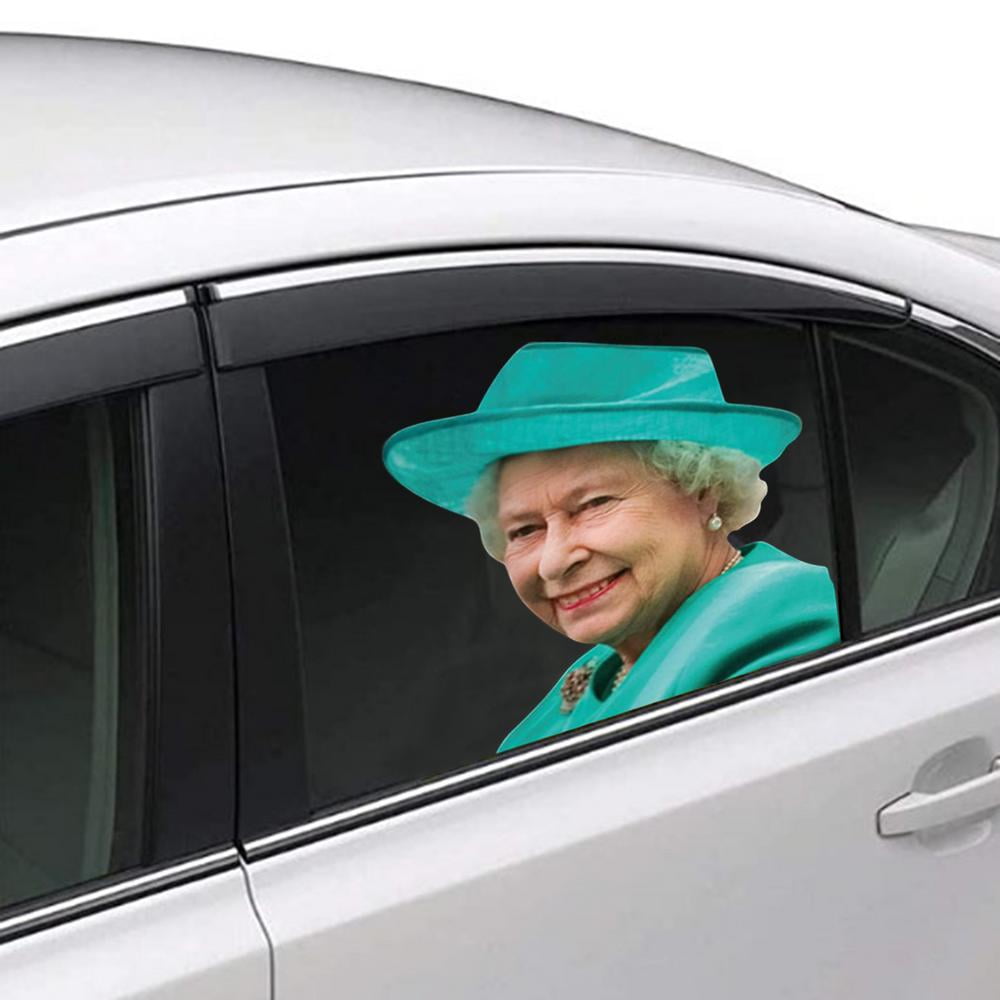 Queen Car Window Decal Queen Elizabeth Car Sticker Queen Of England