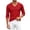 Red, variant on Rvwovn Men's Long Sleeve V-Neck T-Shirt Soft Breathable Basic Tee Everyday Casual Top