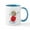 White/Blue Inside, variant on CafePress - Flying Ace Santa Mug - 11 oz Ceramic Mug - Novelty Coffee Tea Cup