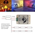 thumbnail image 4 of Peggybuy Variateur à DEL 12-24 V 8 A Luminosité Réglable Contrôleur Couleur Unique, 4 of 6