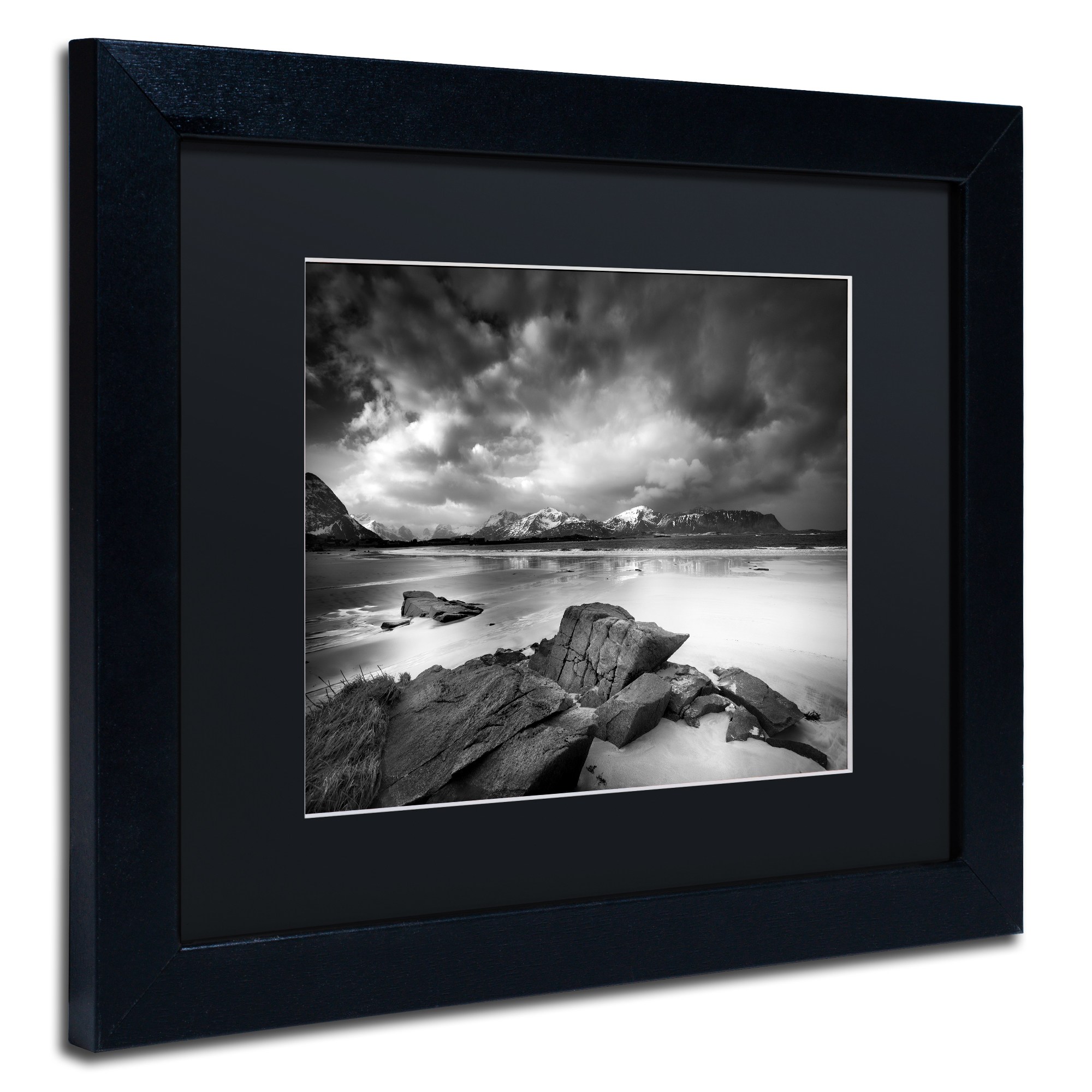 Trademark Fine Art "Getting There" Canvas Art by Philippe Sainte-Laudy, Black Matte, Black Frame