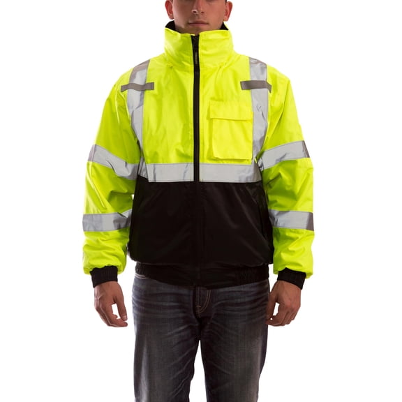 Tingley Bomber 3.1 J26172 High Visibility Insulated Jacket With Removable Liner, 4X, Fluorescent Yellow-Green CA2