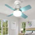 thumbnail image 2 of Bombilla Repuesto/Ventilador Techo Ventilador Pequeño Enchufe E27 Con Control Remoto 14W LED Regulable para Sala Estar Balcón Blanco, 2 of 9