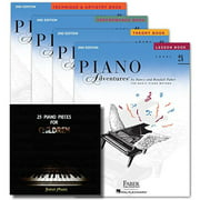 Faber Piano Adventures Level 2A Learning Library Pack Four Book Set - Lesson, Theory, Performance, and Technique & Artistry Books