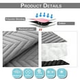 thumbnail image 4 of Qelus 100% Blackout Thermal Curtains for Winter, Rod Pocket Cold Blocking Thick Quilted Curtain Windproof Soundproof for Living room, Bedroom, 55''x 69'', Gray, 1 Panel, 4 of 9
