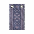 thumbnail image 1 of Oriental Hanging Pocket Organizer, Traditional Eastern Inspired Shapes, Printed Polyester Storage Bag with Pockets, 9" x 27", Dark Indigo Mauve, 1 of 2