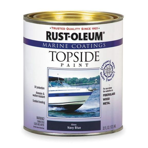 Topside Paint, Navy Blue, Alkyd