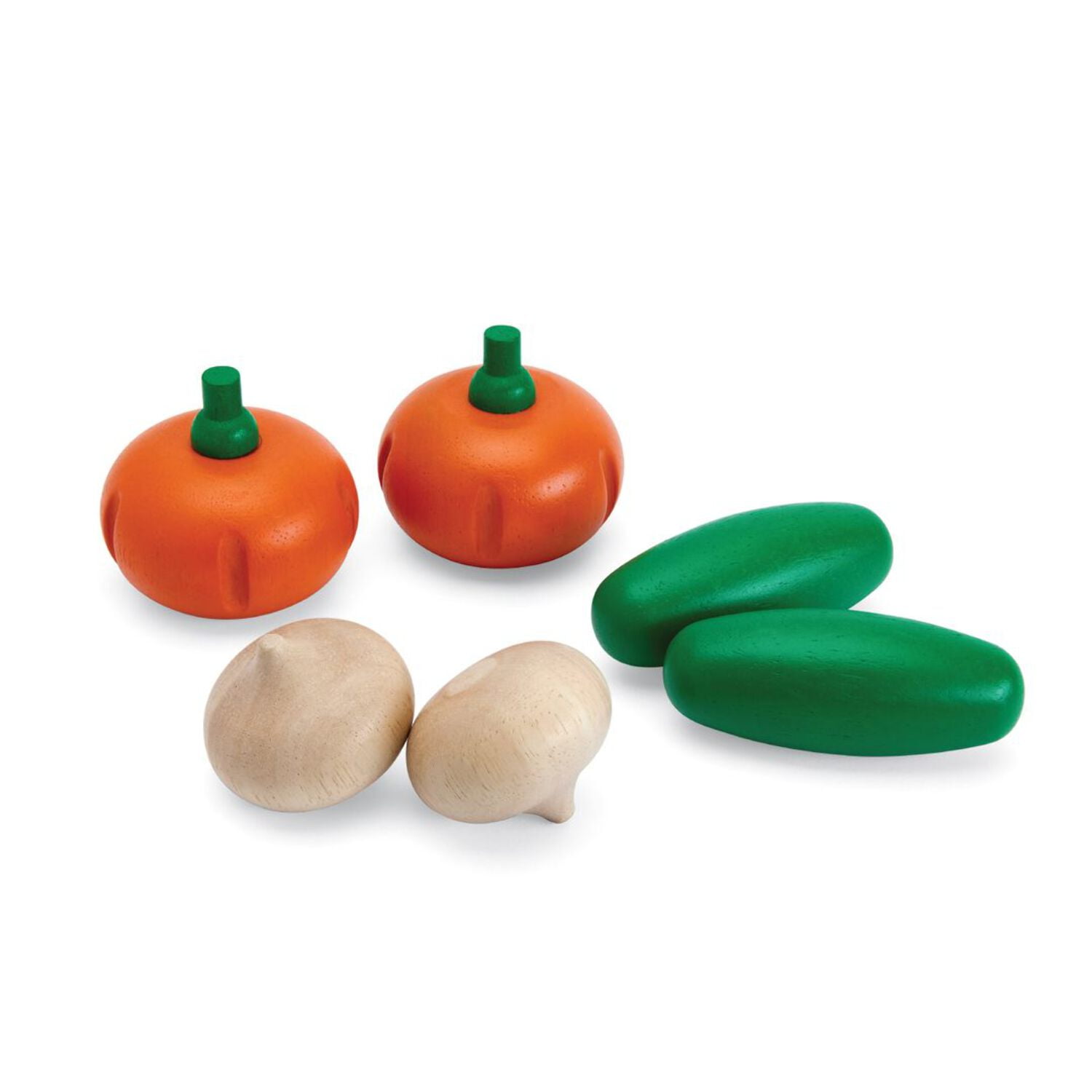 PlanToys Fresh Produce Set E (Cucumbers, Onions Pumpkins)