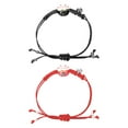 thumbnail image 4 of 2PCS Handmade Woven Bracelet Creative Ceramic Cat Hand Chain Wrist Ornament, 4 of 7