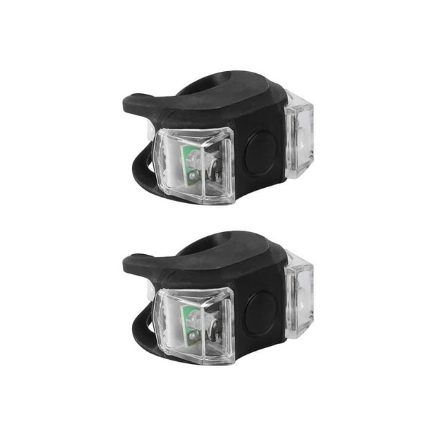 Agiferg 2pc Mountain Bike Clip Light With Insulating Sheet Bicycle Reminder Light