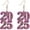 Pink, variant on 2025 Happy New Year Earrings Cute Handmade 2025 Glitter Acrylic Dangle Drop for Women Christmas New Year's Eve Holiday Festive Party Jewelry Gifts