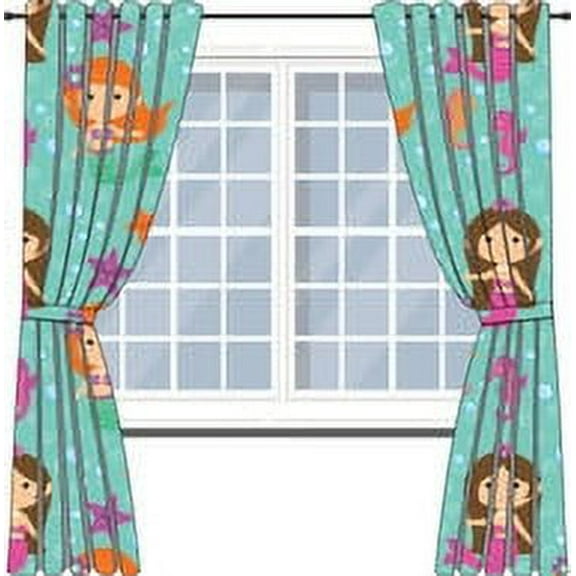 Everyday Kids Mermaid Undersea Adventure Drapes