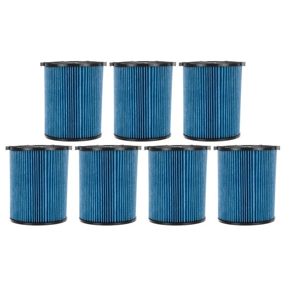 7 Pack 3-Layer Fine Dust Cartridge Filter Replacement Part 72952 Compatible with RIDGID VF5000, 5-20 Gallon Wet & Dry Vacuums, Washable & Reusable