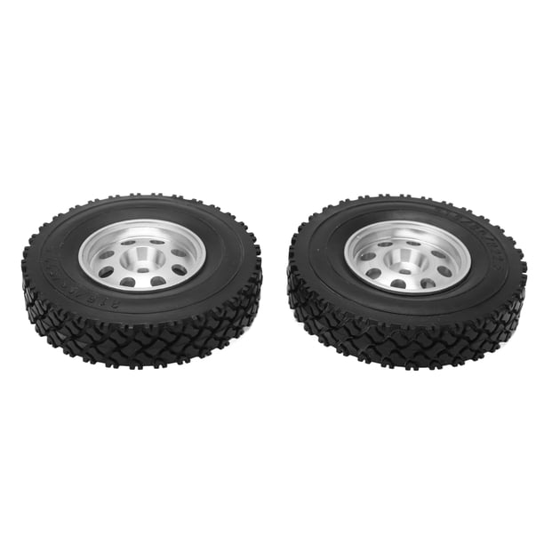 Roue RC 1/8 Route Noir – Jante ABS + Pneu Caoutchouc Avec Mousse – Améliore Stabilité & Amortissement