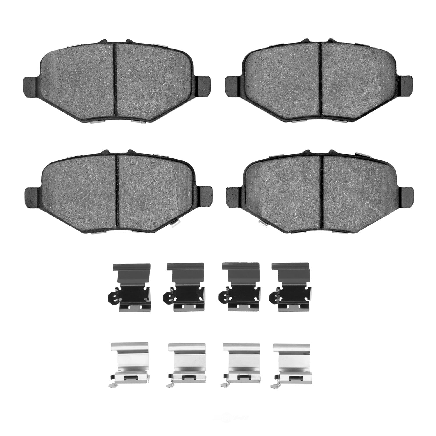 Dynamic Friction Company 1552-1612-01 DFC 5000 Advanced Brake Pads - Semi Metallic and Hardware Kit