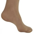 thumbnail image 6 of Ames Walker AW Style 74 Soft Sheer 8-15 mmHg Mild Compression Thigh High Stockings w/Band (3 Pack) Natural Large, 6 of 7