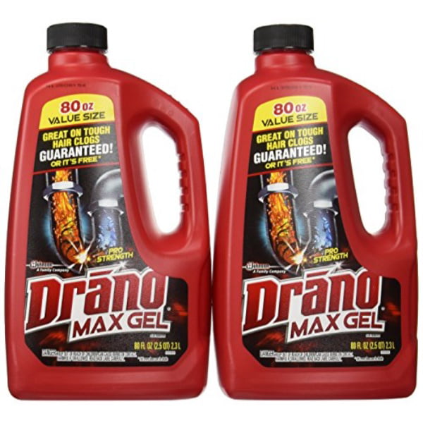 Drano Max Clog Remover Twin Pack, 160 Ounce 