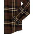 thumbnail image 5 of DOPI Men Long Sleeved Flannel Shirt Striped Shirt Men's Plaid Coat Autumn And Winter Daily Coat (available In Large And High Sizes), 5 of 6