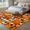Orange Black, variant on Kitchen Runner 2 x 6 Ft, Orange Fall Non-Slip Residential Carpet, Pumpkins Thanksgiving Maple Leaf Rustic Indoor Crawling Mats Runner Rugs for Living Room/Dining Room/Bedroom