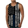 thumbnail image 1 of DPTALR Casual Men's Summer Loose Waistcoat Print Sport Round-Neck Tank Features, 1 of 4