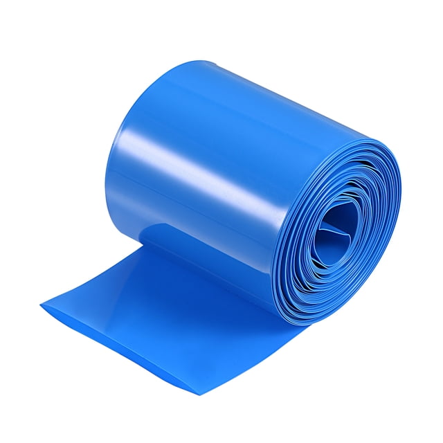 Unique Bargains Tube Rétractable en PVC Bleu 60mm pour Grand Pack de Batteries