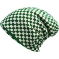 thumbnail image 2 of CoCoMangos Plaid Slouch Beanie Skull Cap Oversized Long Baggy Winter Warm Hats Soft Ski Hat Slouchy Skullies Cap, 2 of 9
