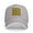 Gray, variant on Yellow Black Checkered Unisex Adult Baseball Caps Adjustable Casquette Dad Hat Sandwich Cap Outdoors Headwear