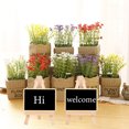 thumbnail image 2 of SWETRACE 6Pcs Desktop Message Board Rectangular Shape Rustic Style Black White Frame for Cafe and Restaurant, 2 of 8